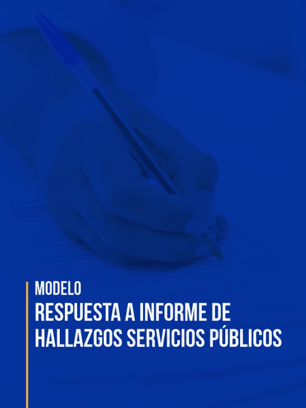 MODELO DE RESPUESTA A INFORME DE HALLAZGOS SERVICIOS PUBLICOS